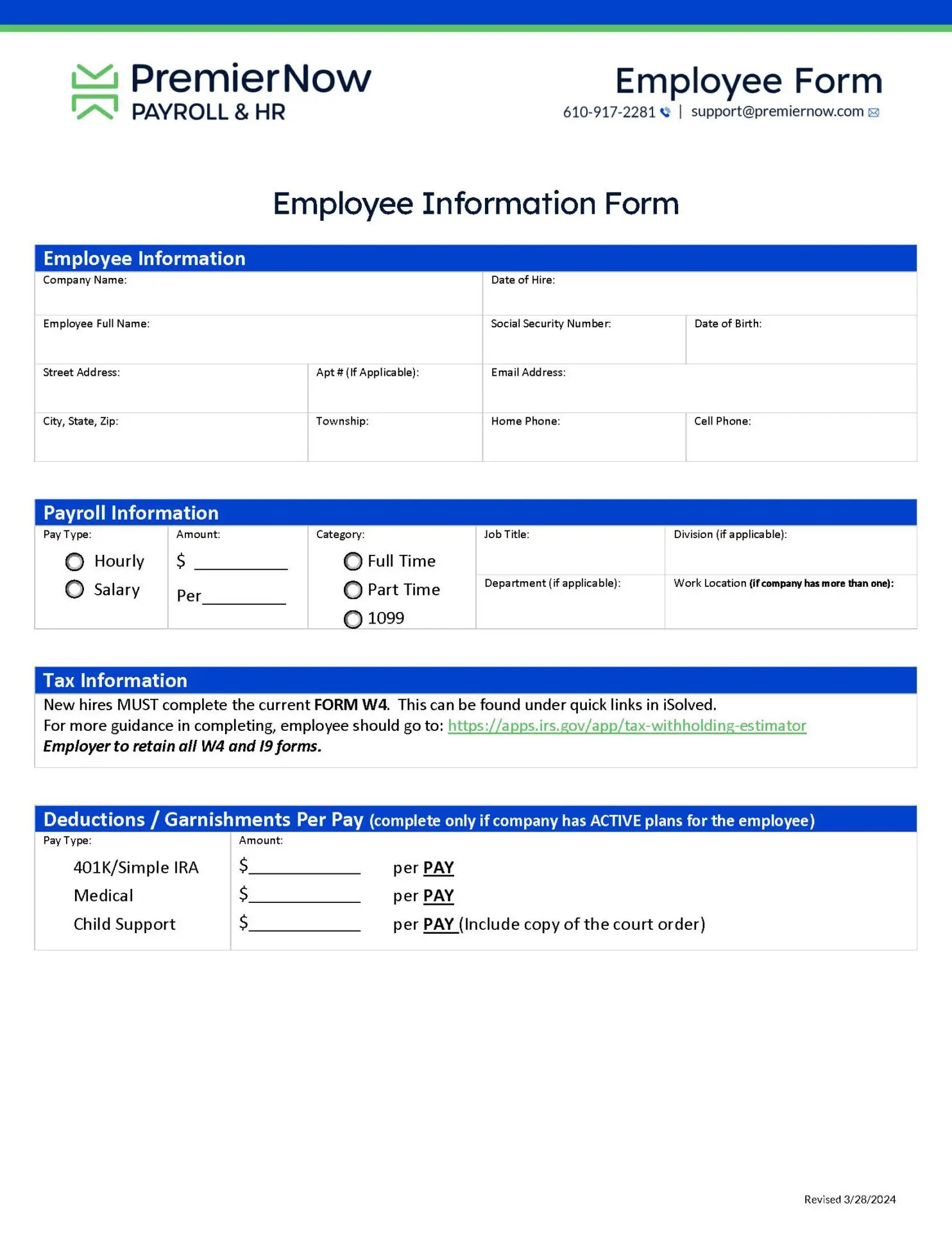 Employee Information